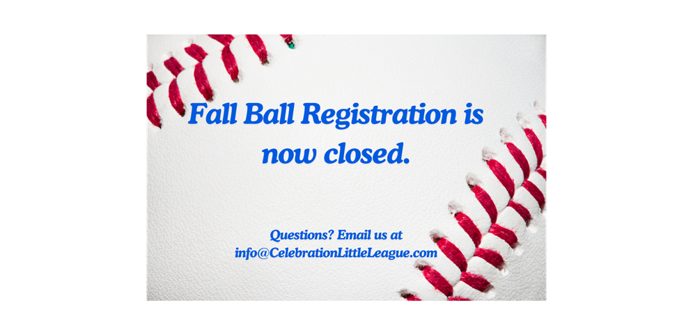 Fall Ball registration